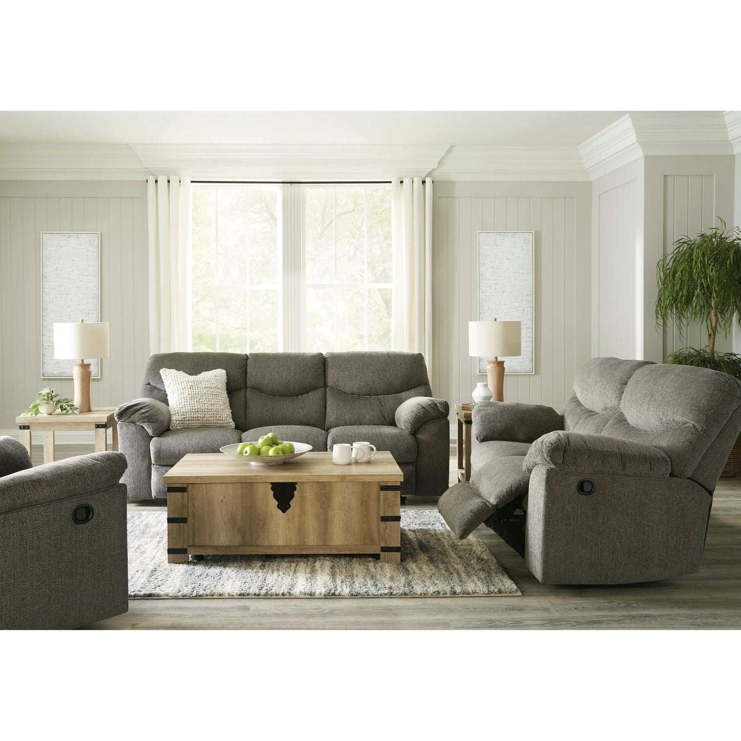 Signature Design by Ashley Alphons Reclining Fabric Sofa 2820188
