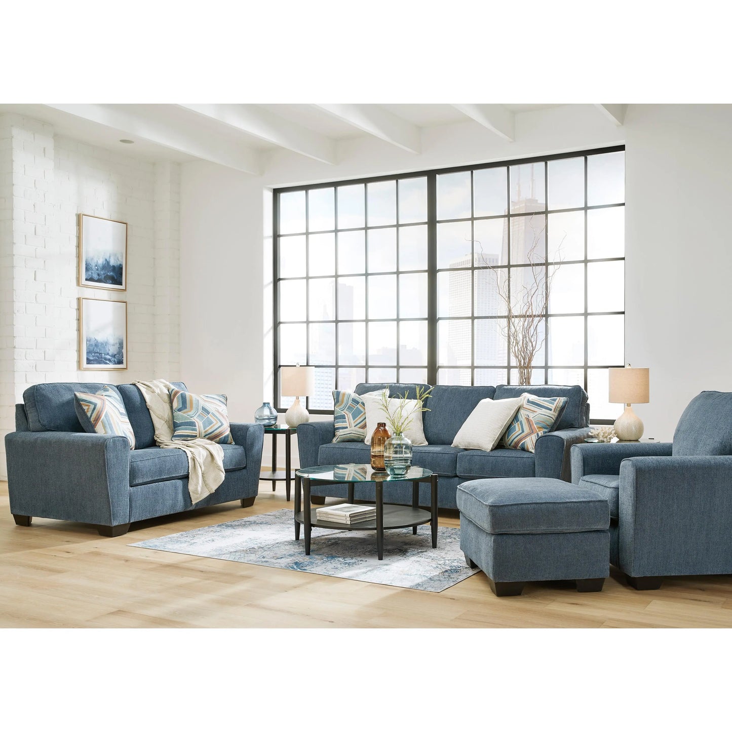 Signature Design by Ashley Cashton Stationary Fabric Loveseat 4060535
