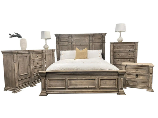 Maverick King Bed Sandstone Vintage LLC