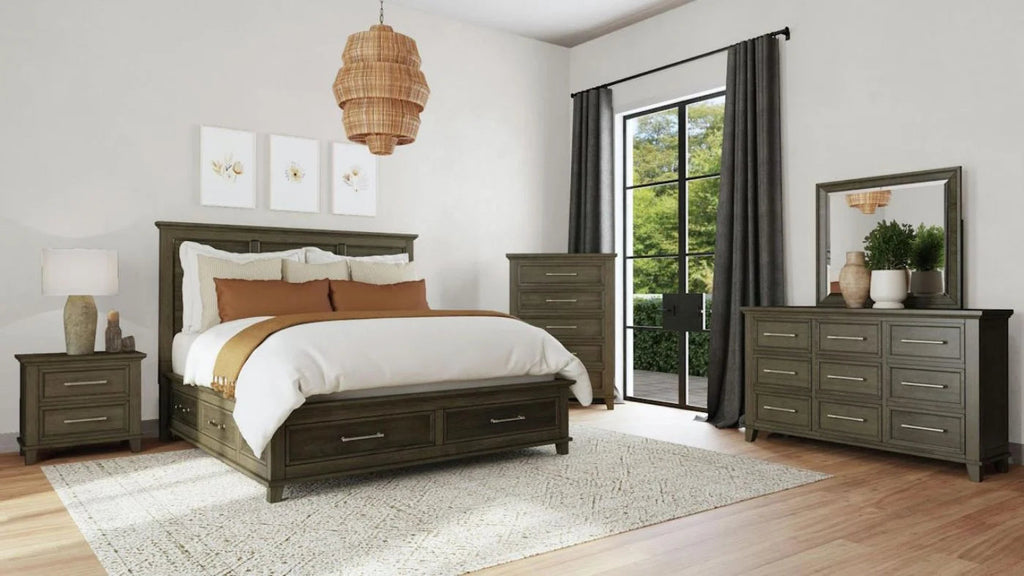 Canterbury King Bed in Grey Elements International