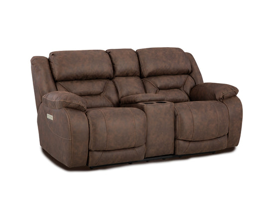 223-26-21 Power Reclining Loveseat Brown | American Furniture of Slidell