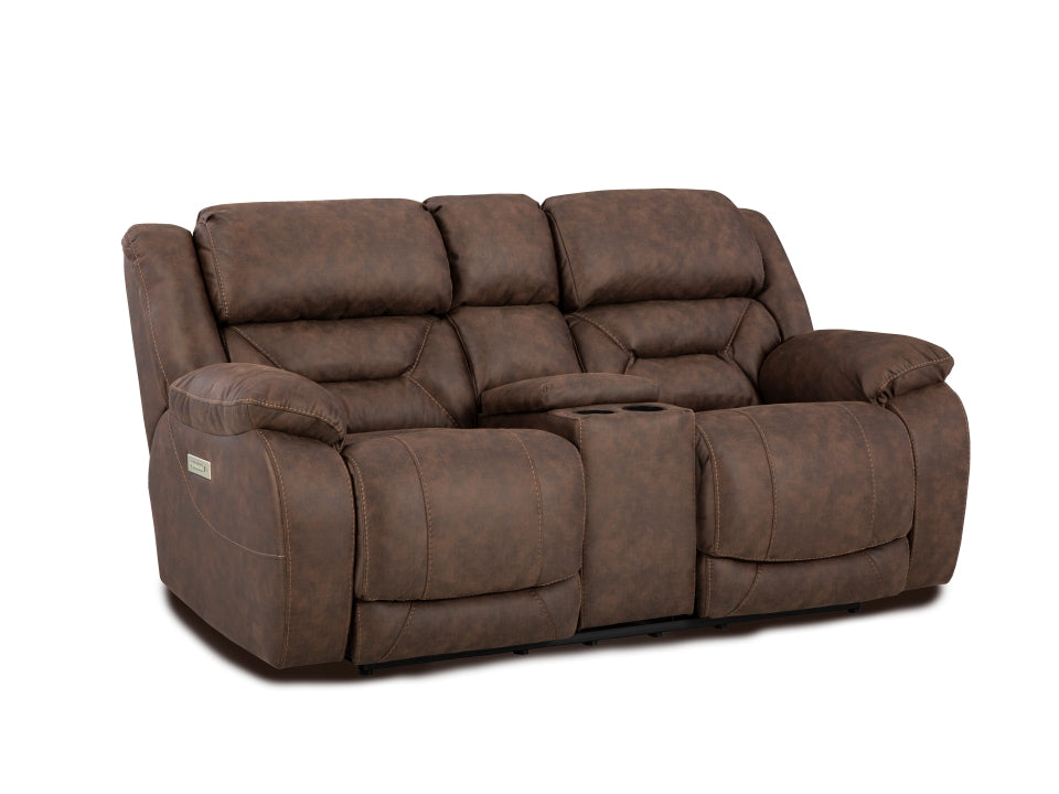 223-26-21 Power Reclining Loveseat Brown | American Furniture of Slidell