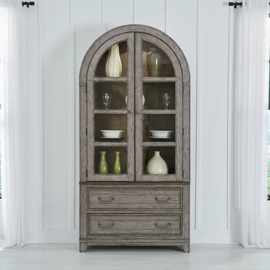 Liberty River Place Curio Hutch 237G-CH4490 Hutch and CB4490 Base