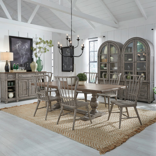 Liberty River Place Dining set 237G-P4402/T4402 Table-237G-C1000S Chairs(6)
