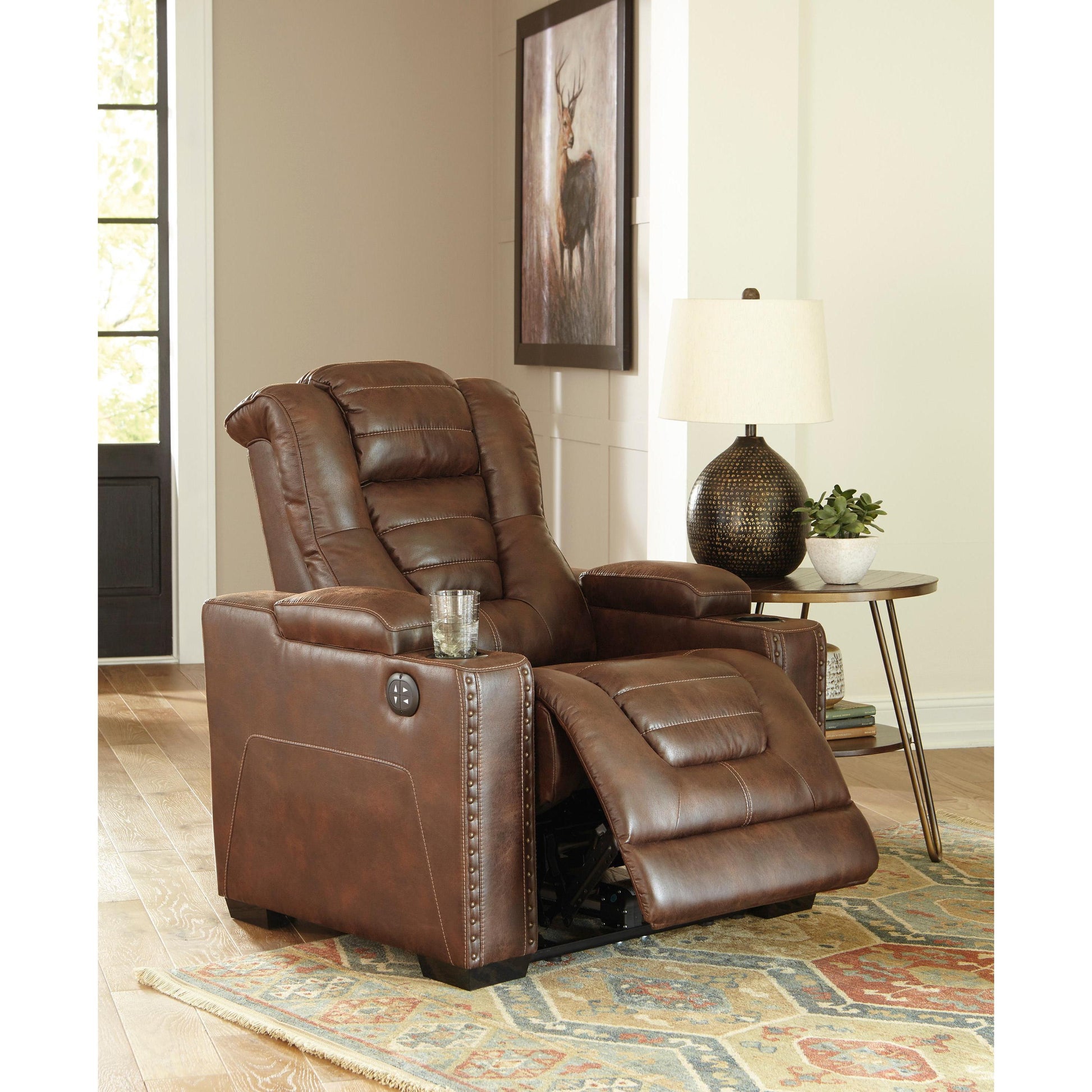 Signature Design by Ashley Owner's Box 24505 3 pc Power Reclining Living Room Set IMAGE 4