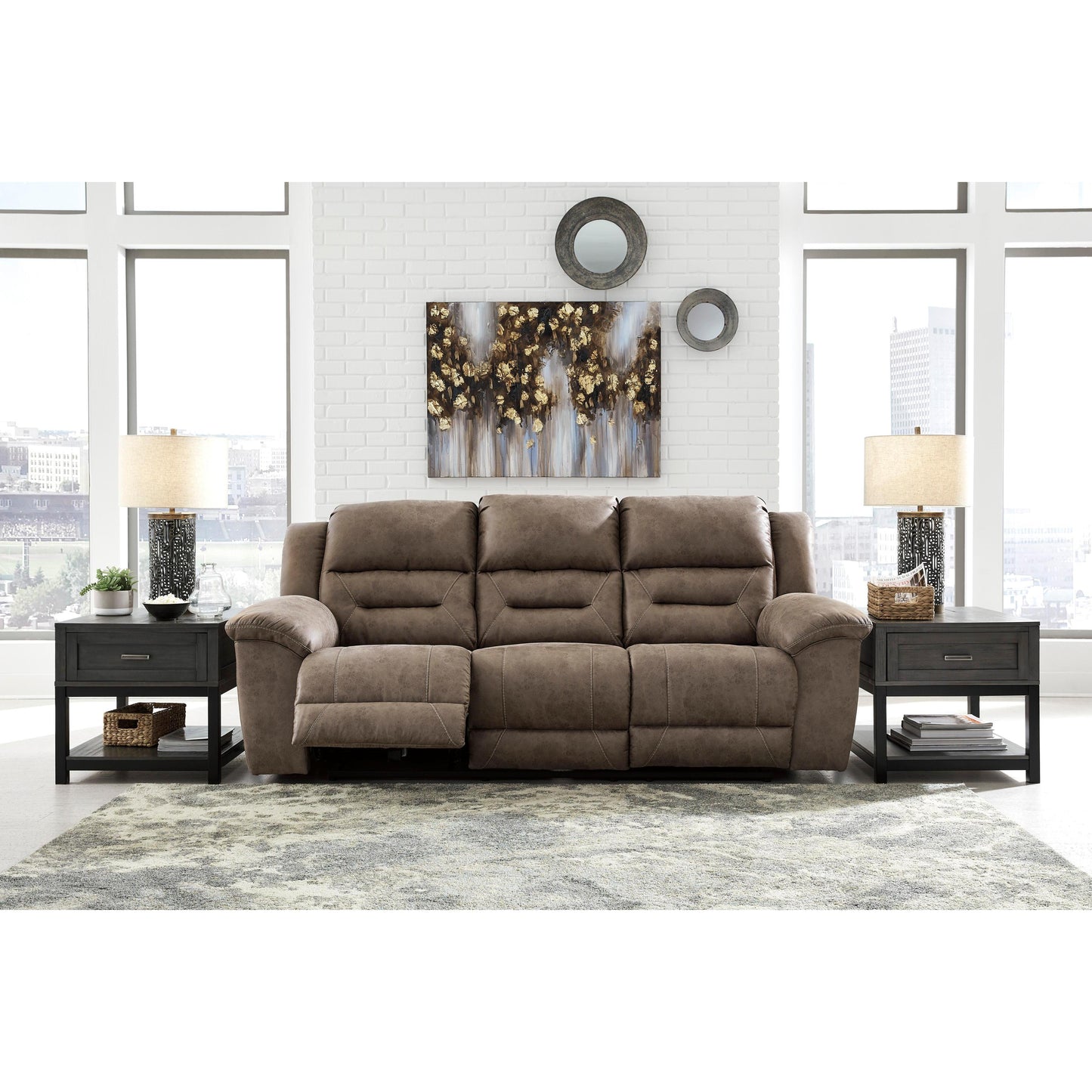 Signature Design by Ashley Stoneland 39905U6 3 pc Reclining Living Room Set IMAGE 2