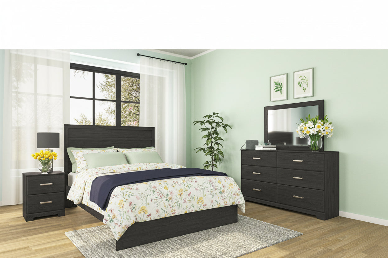 Signature Design by Ashley Belachime B2589B7 6 pc Queen Panel Bedroom Set IMAGE 1