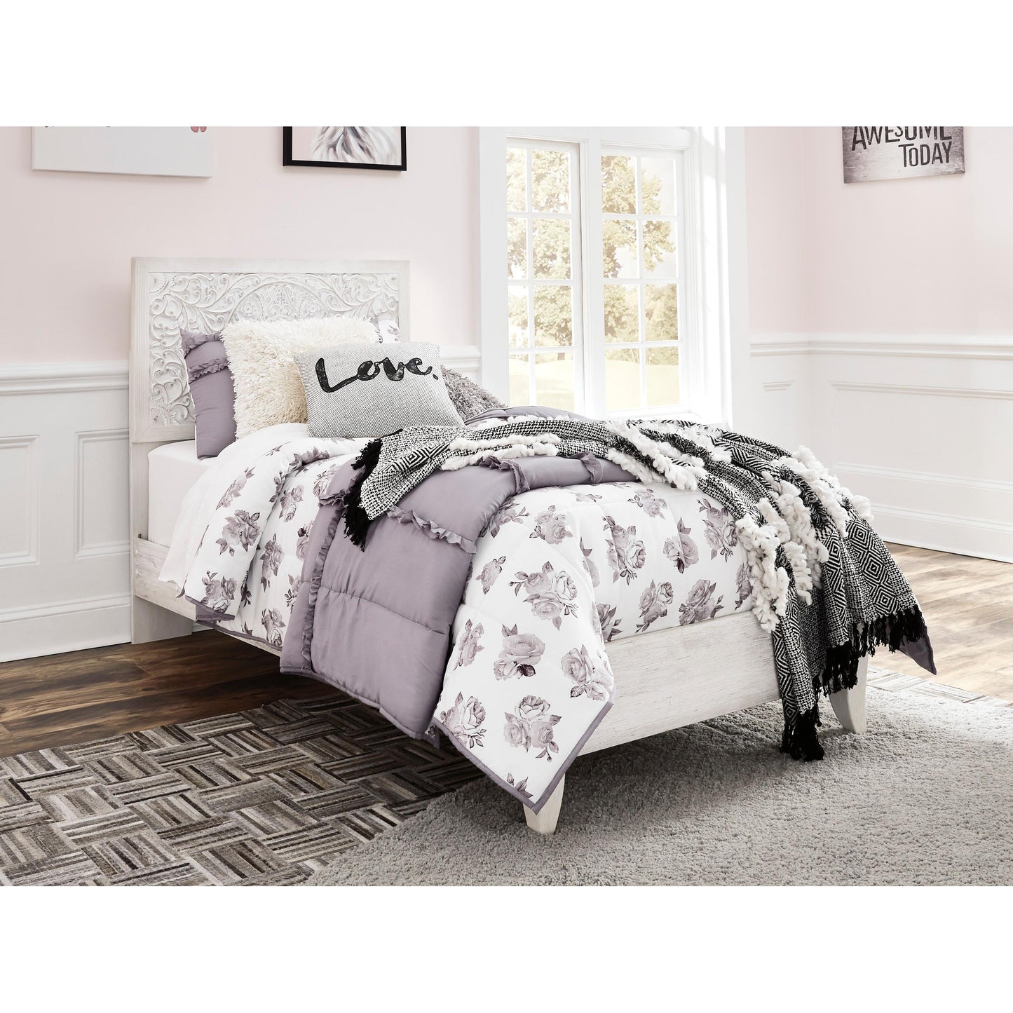 Signature Design by Ashley Paxberry B181B24 5 pc Twin Panel Bedroom Set IMAGE 2