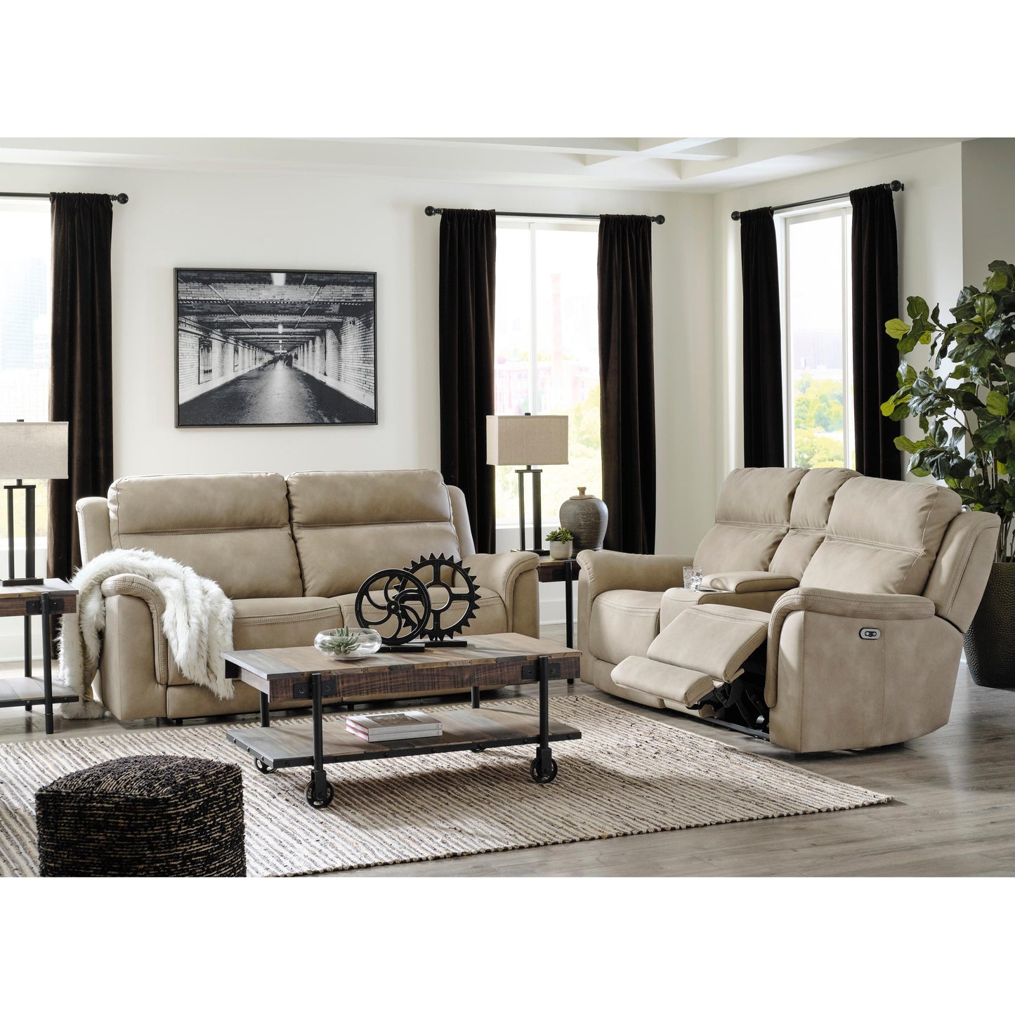 Signature Design by Ashley Next-Gen Durapella 59302 2 pc Power Reclining Living Room Set IMAGE 1