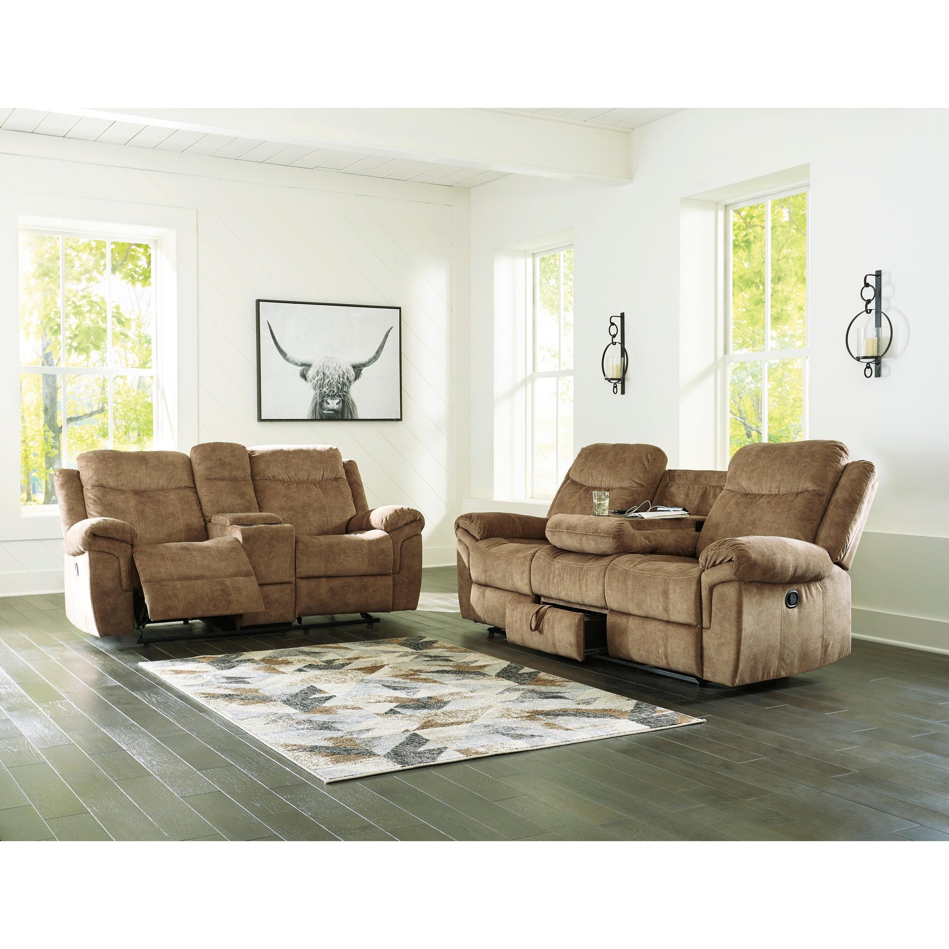 Signature Design by Ashley Huddle-Up 82304 3 pc Reclining Living Room Set IMAGE 3
