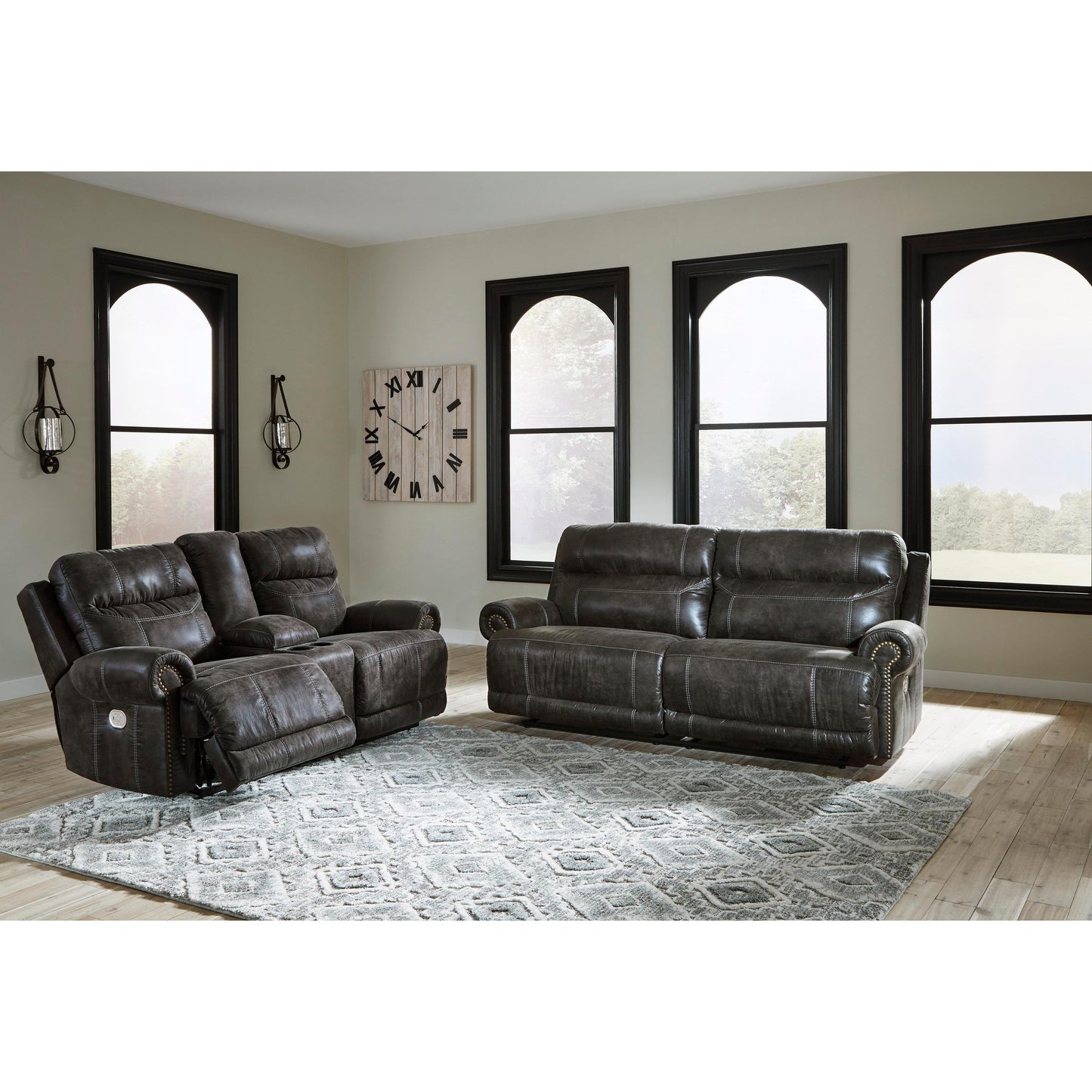 Signature Design by Ashley Grearview 65005U1 2 pc Power Reclining Living Room Set IMAGE 2