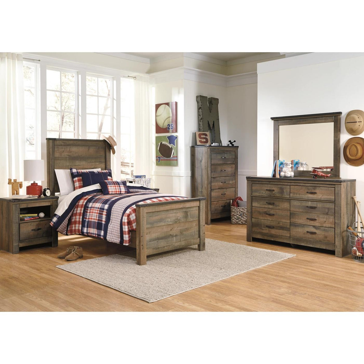  Signature Design by Ashley Trinell 1-Drawer Kids Nightstand B446-91 IMAGE 4