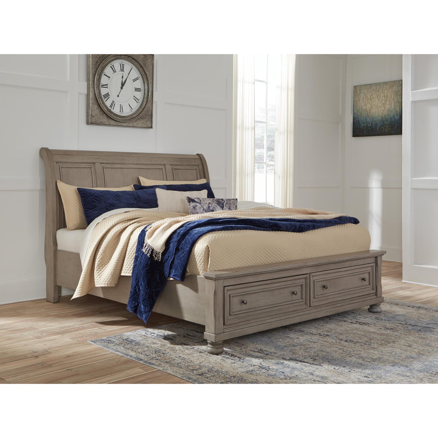 Signature Design by Ashley Lettner B733 8 pc Queen Sleigh Storage Bedroom Set IMAGE 2
