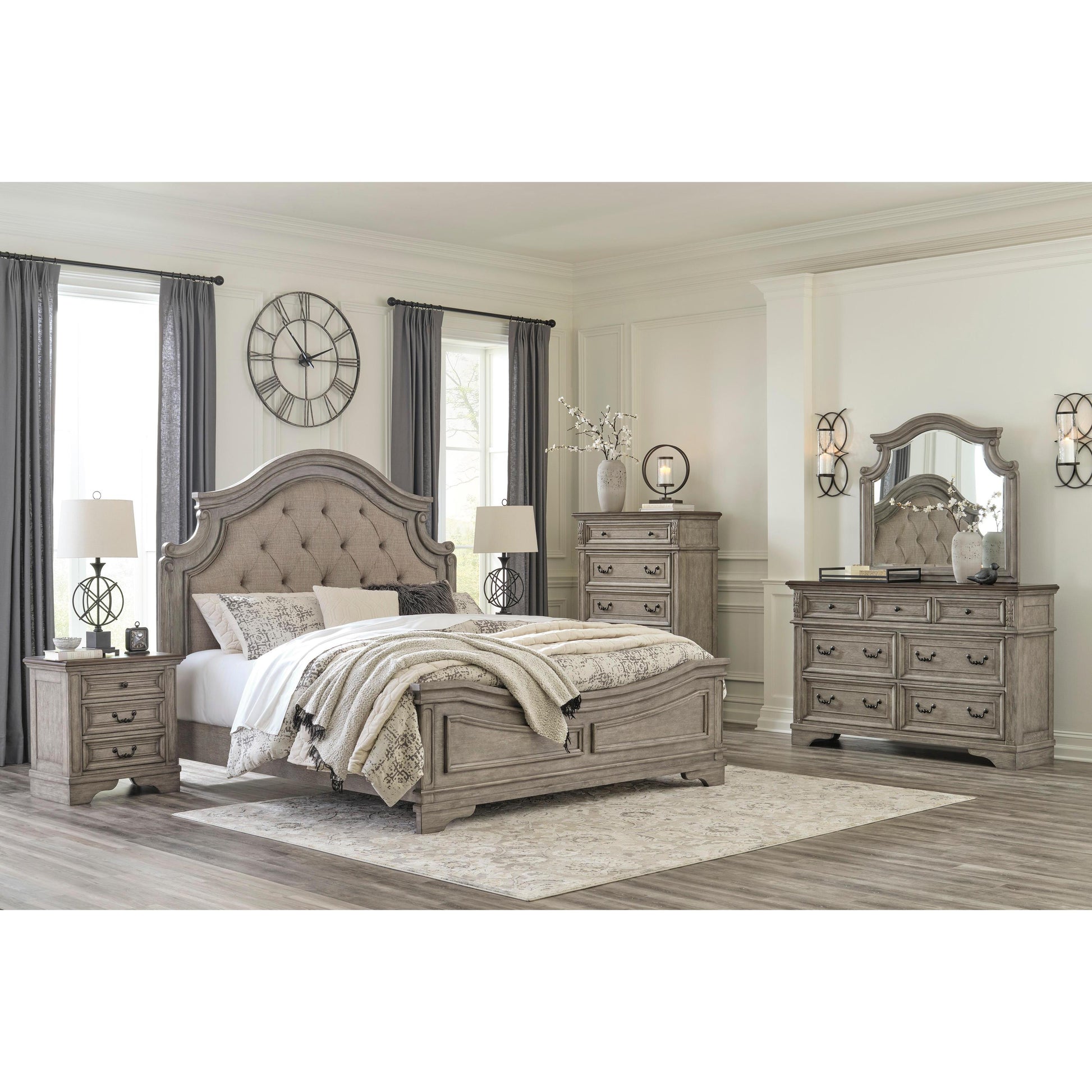 Signature Design by Ashley Lodenbay B751 8 pc Queen Panel Bedroom Set IMAGE 1