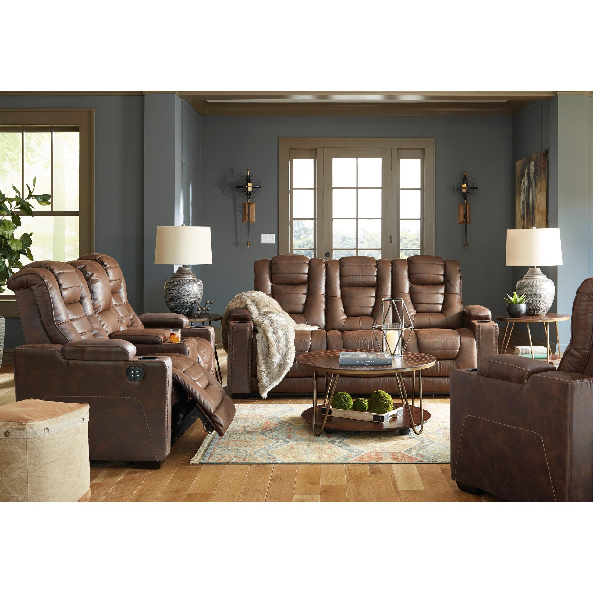 Signature Design by Ashley Owner's Box 24505U2 2 pc Power Reclining Living Room Set IMAGE 1