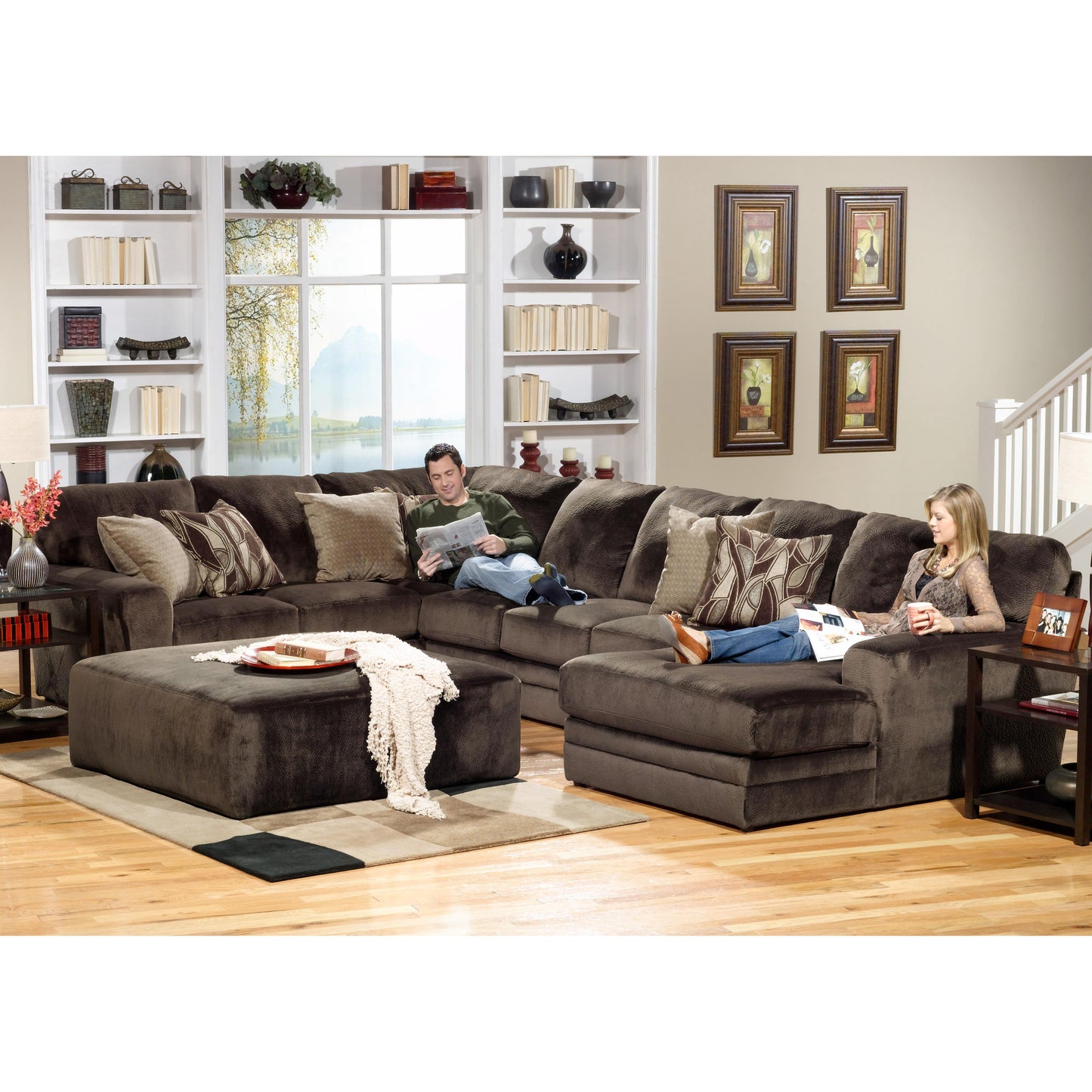  Jackson Furniture Everest Fabric 3 pc Sectional 4377-72 2334-09/2337-29|4377-46 2334-09/2337-29|4377-31 2334-09 IMAGE 3