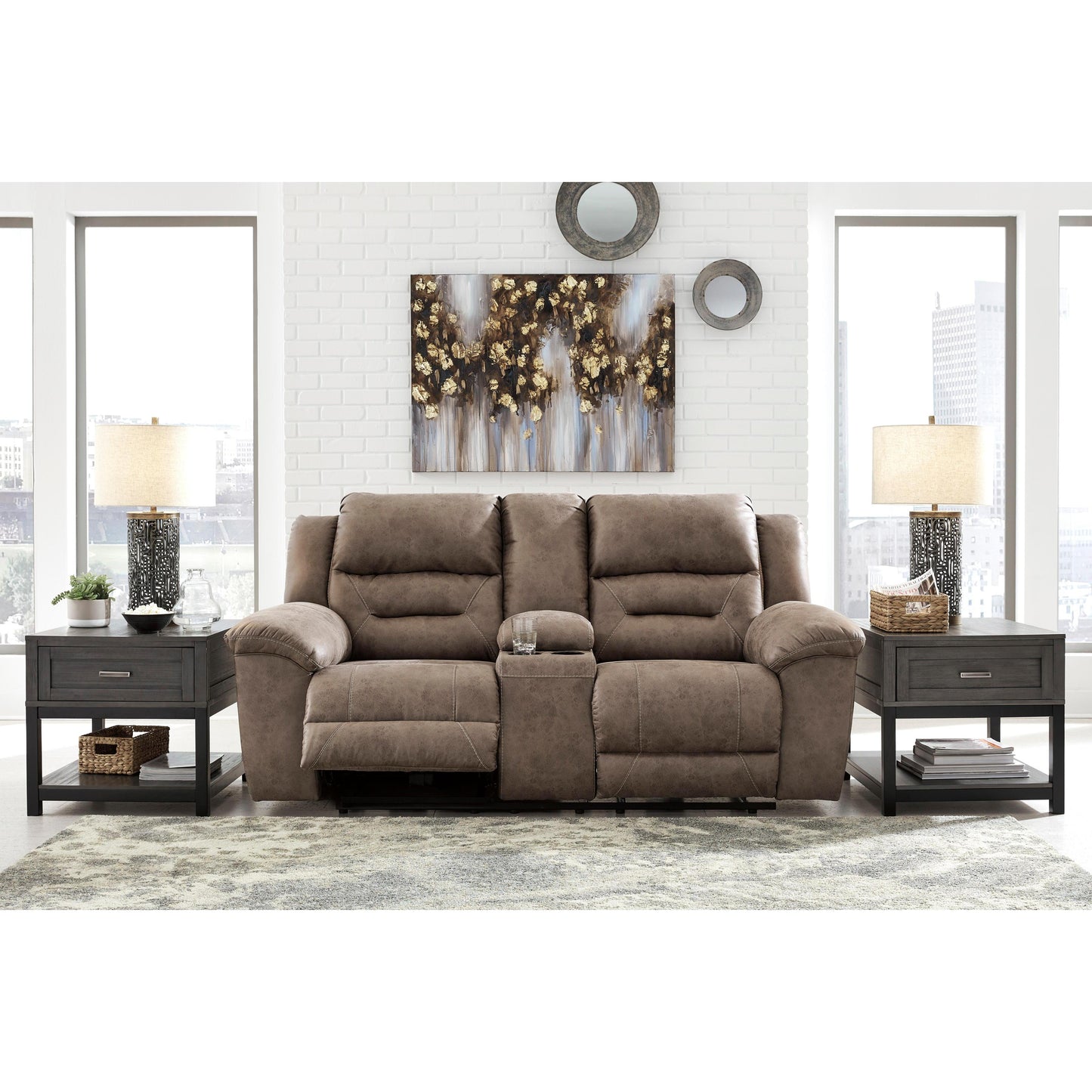 Signature Design by Ashley Stoneland 39905U2 2 pc Reclining Living Room Set IMAGE 2
