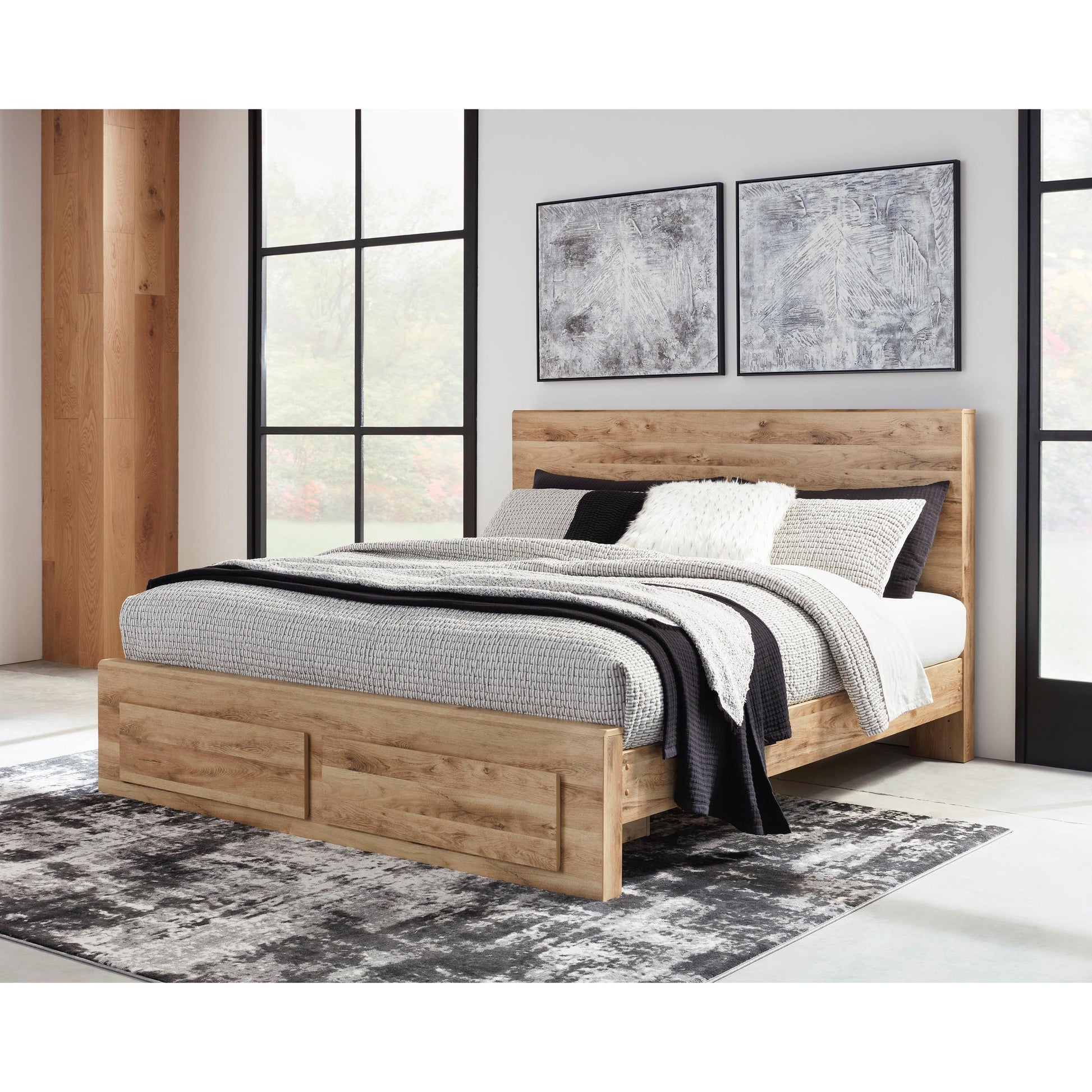 Signature Design by Ashley Hyanna B1050B15 6 pc Queen Platform Storage Bedroom Set | American Furniture of Slidell