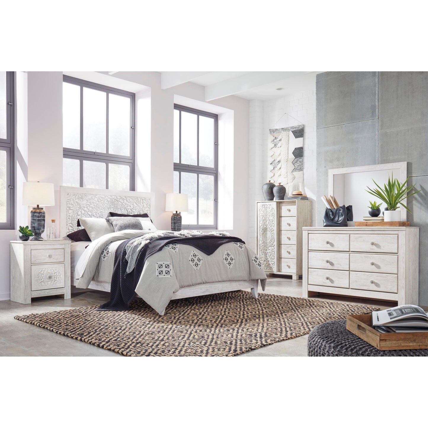 Signature Design by Ashley Paxberry B181B16 6 pc Queen Panel Bedroom Set IMAGE 1