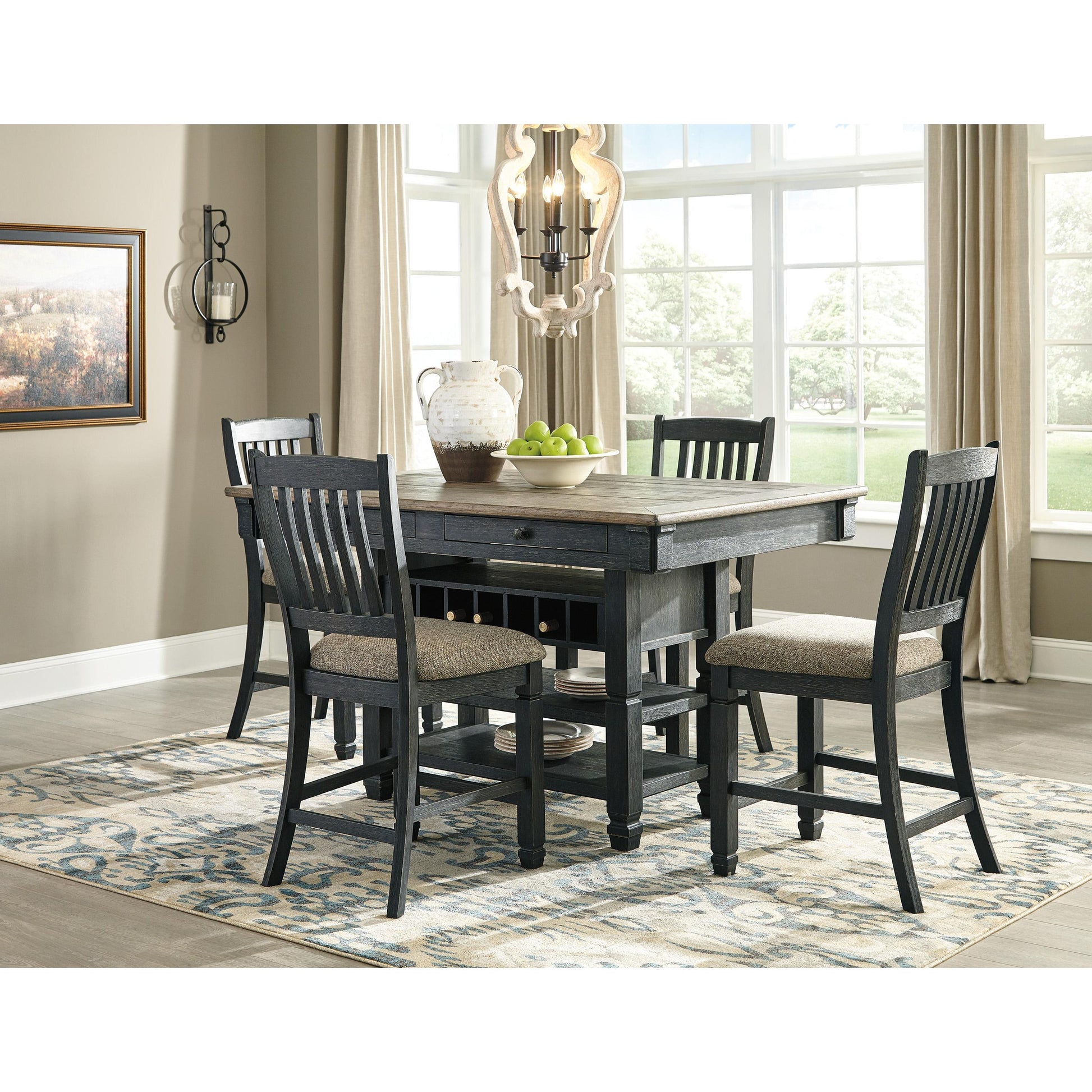 Signature Design by Ashley Tyler Creek D736D3 5 pc Counter Height Dining Set IMAGE 1