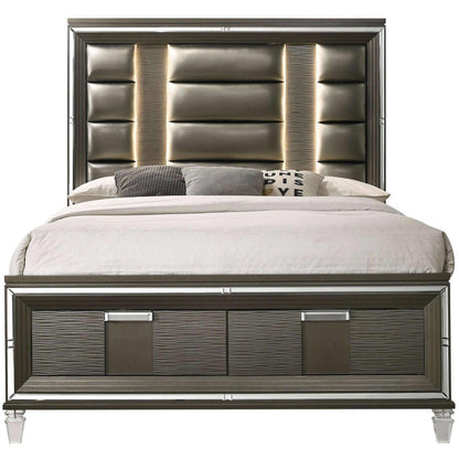  Elements International Twenty Nine TN600 7 pc Queen Platform Bedroom Set IMAGE 2