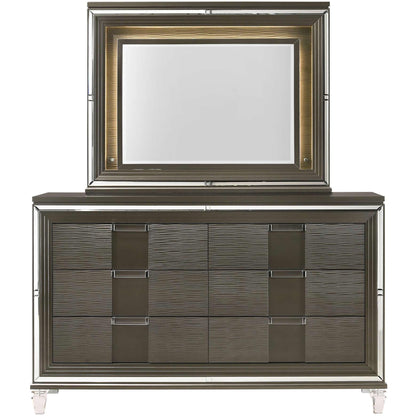 Elements International Twenty Nine TN600 7 pc Queen Platform Bedroom Set IMAGE 3