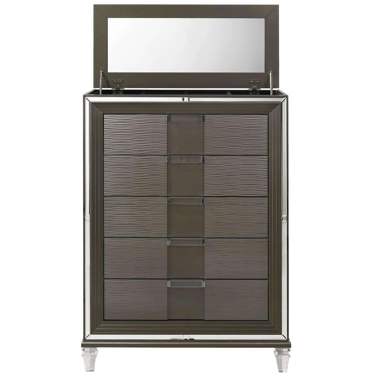  Elements International Twenty Nine TN600 7 pc Queen Platform Bedroom Set IMAGE 4