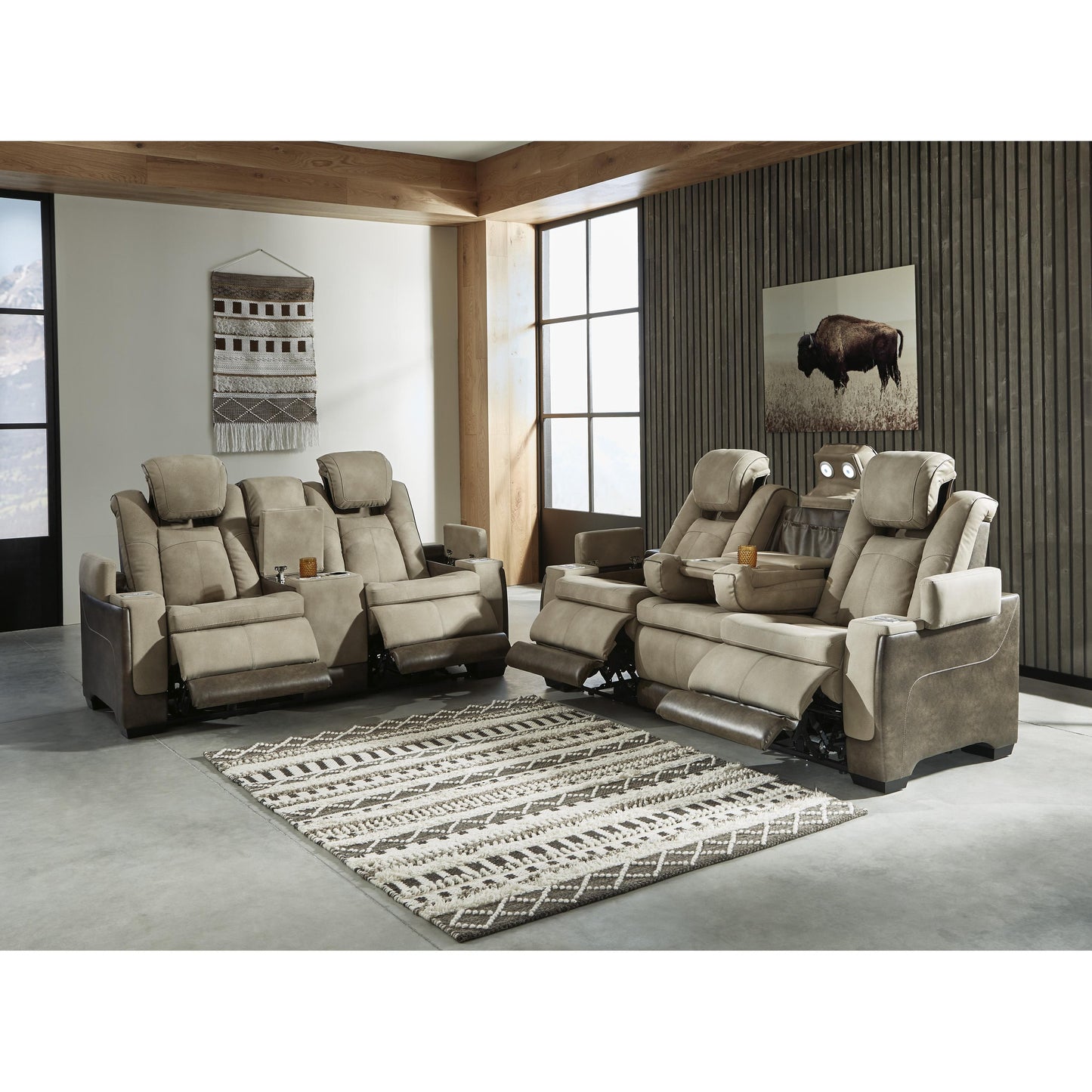 Signature Design by Ashley Next-Gen Durapella 22003 2 pc Power Reclining Living Room Set IMAGE 2