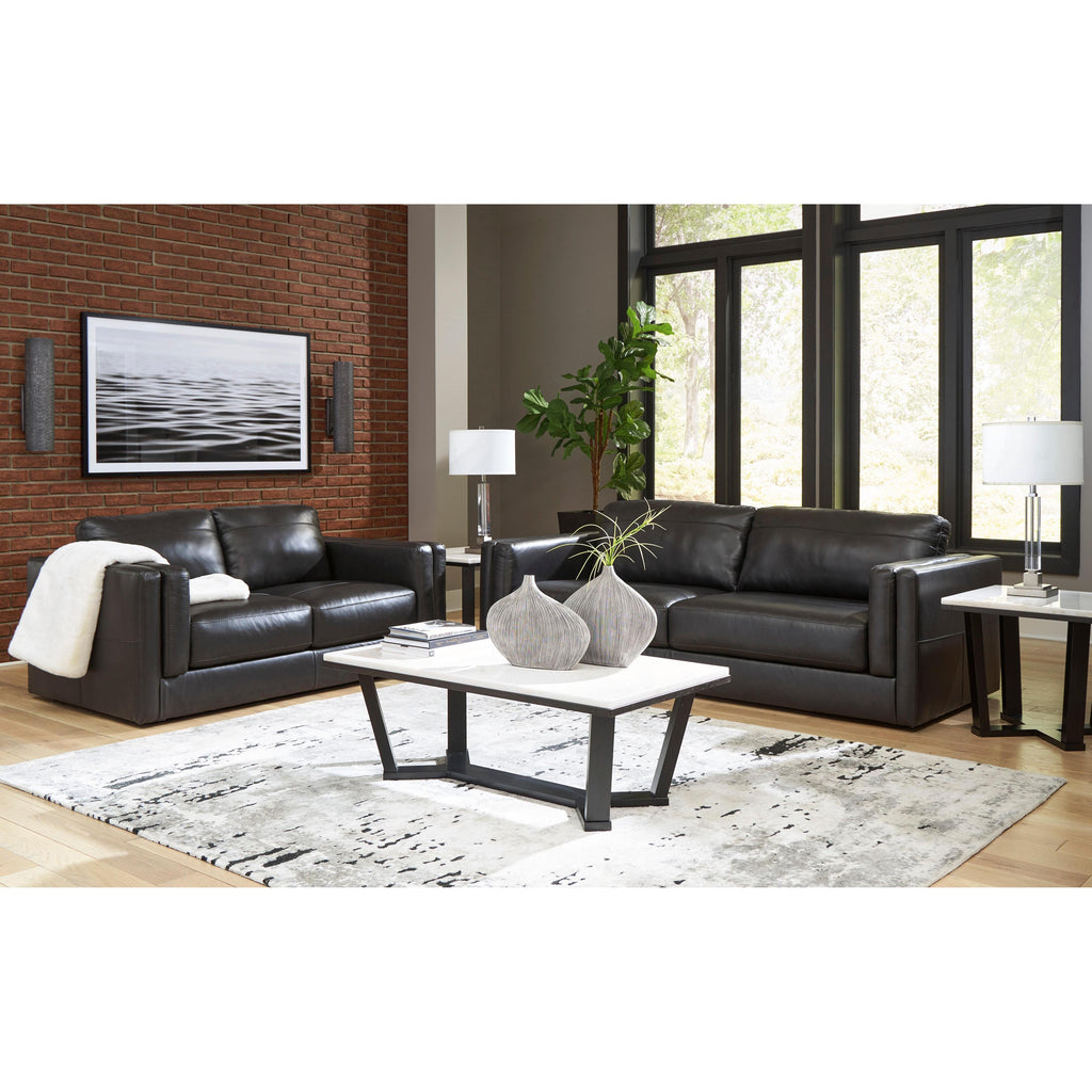  Signature Design by Ashley Amiata 57405U1 2 pc Living Room Set IMAGE 1