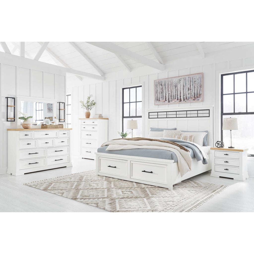  Benchcraft Ashbryn B844 8 pc Queen Panel Storage Bedroom Set IMAGE 1