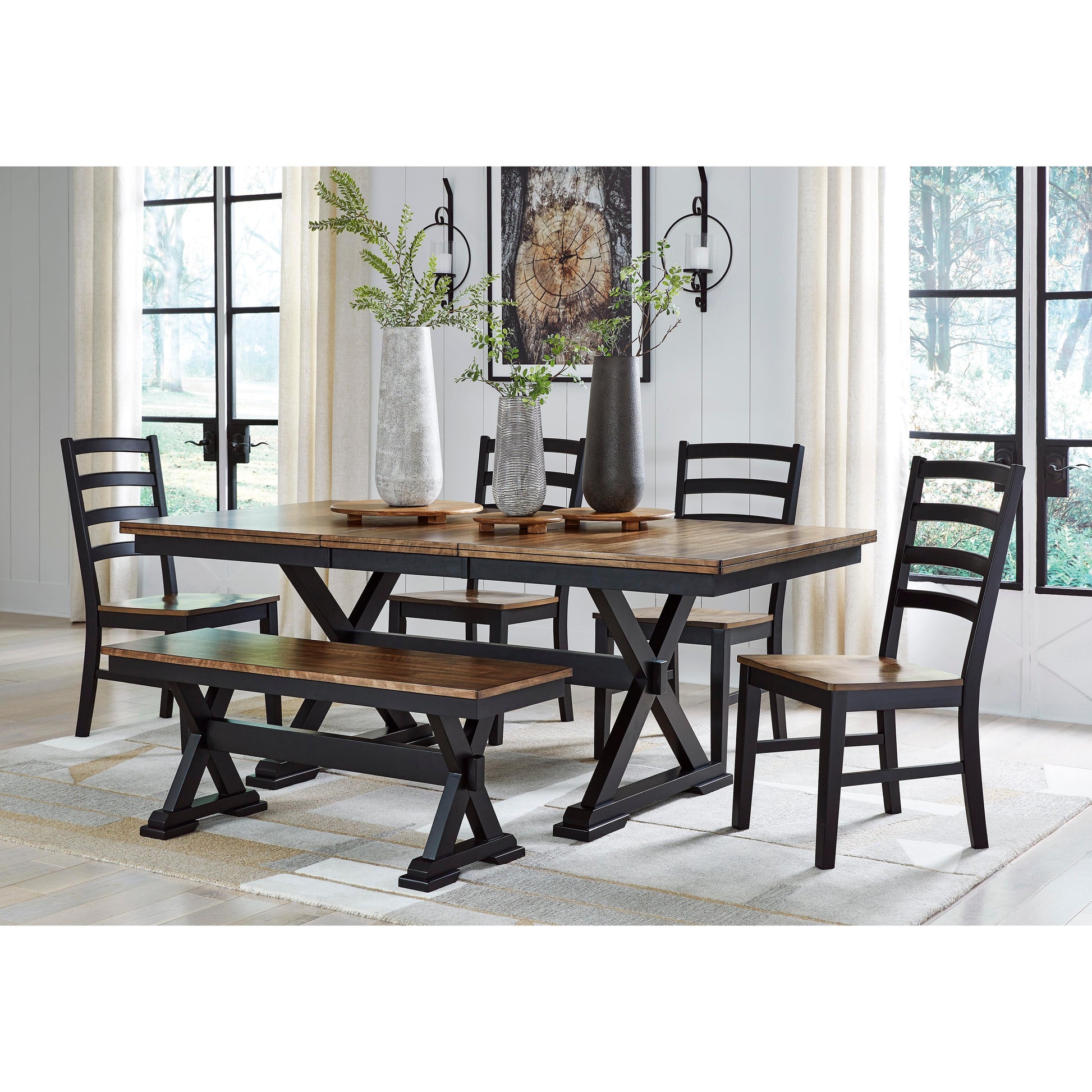 Signature Design by Ashley Wildenauer D634 6 pc Dining Set IMAGE 1