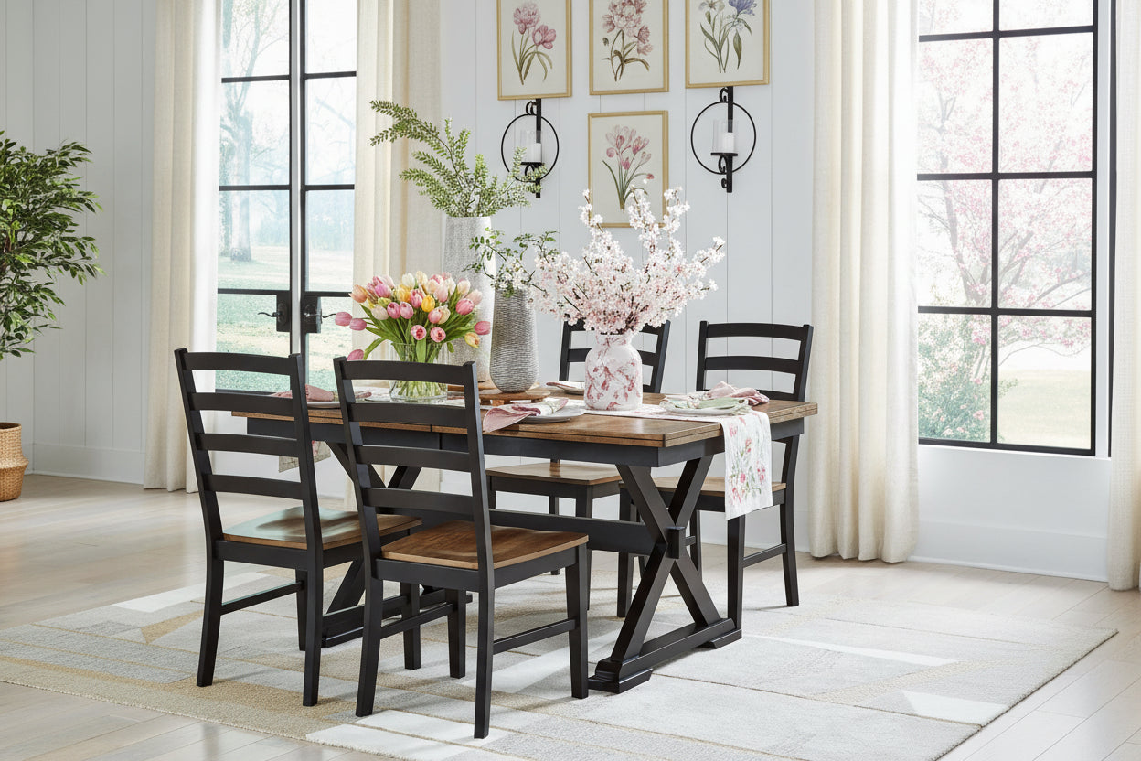 Signature Design by Ashley Wildenauer D634 5 pc Dining Set – American ...