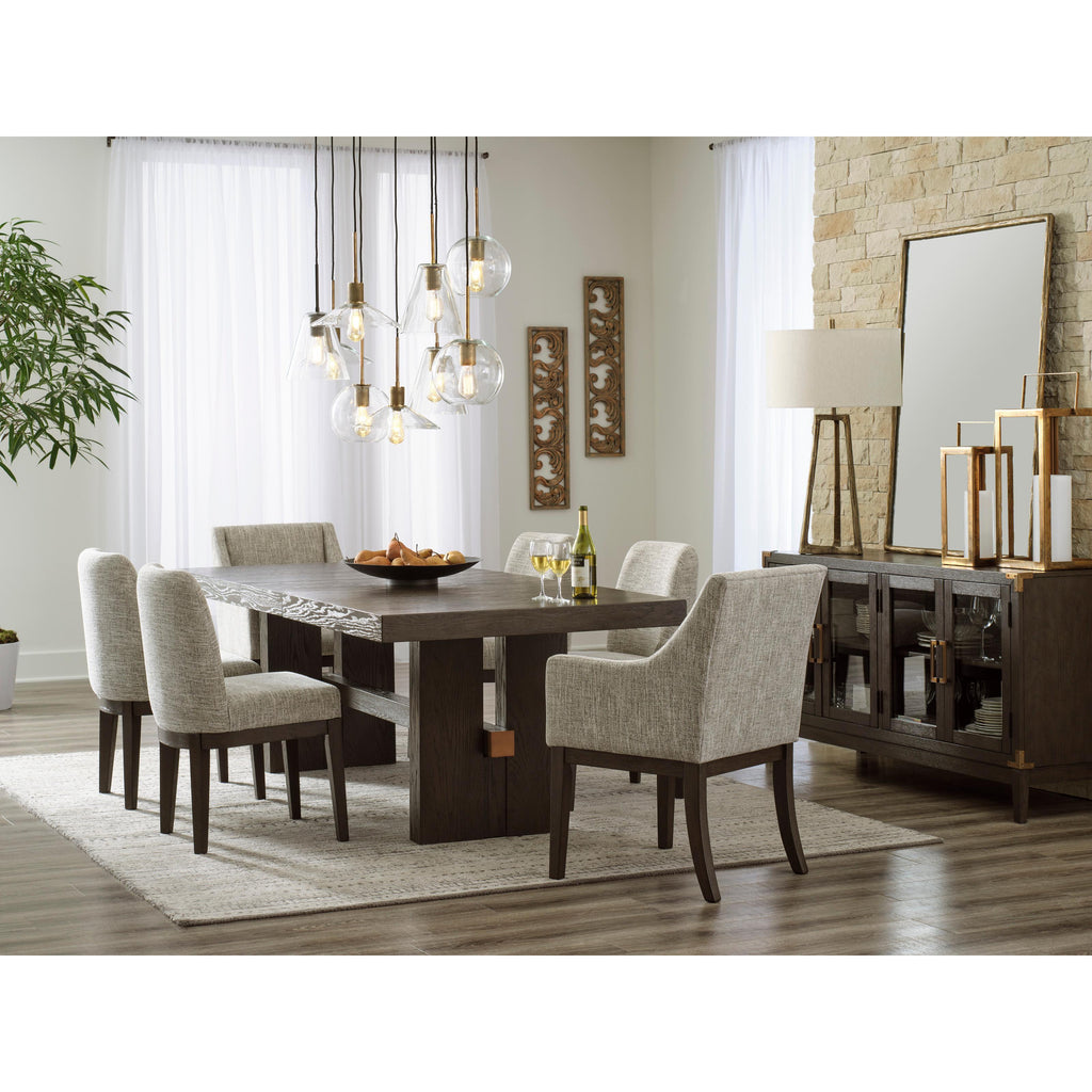 Signature Design by Ashley Burkhaus D984 8 pc Dining Set | American Furniture of Slidell