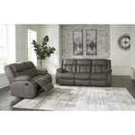  Signature Design by Ashley First Base 68804U1 2 pc Reclining Living Room Set IMAGE 2