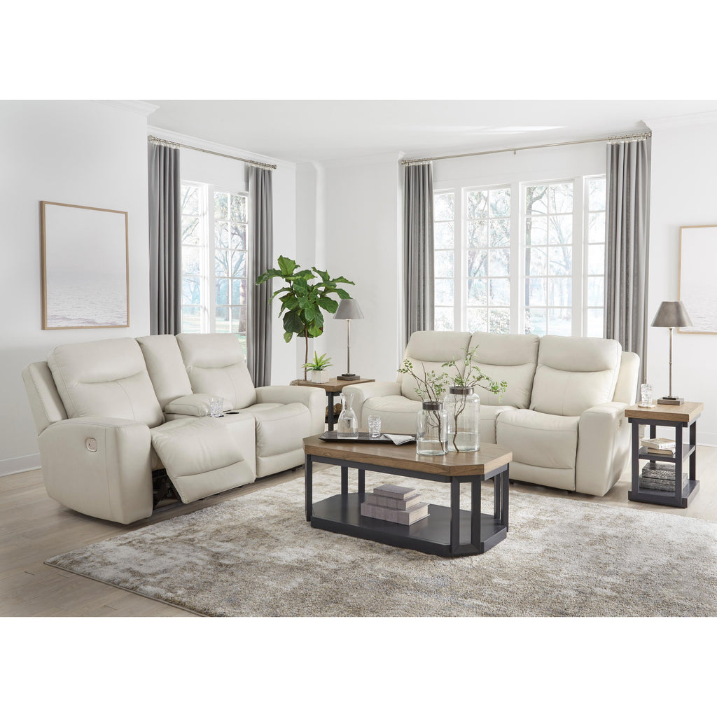  Signature Design by Ashley Mindanao U59505U1 2 pc Power Reclining Living Room Set - Coconut IMAGE 1