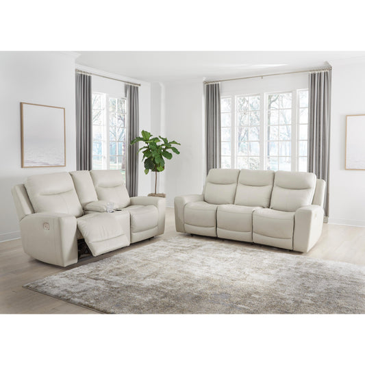 Signature Design by Ashley Mindanao U59505U1 2 pc Power Reclining Living Room Set - Coconut IMAGE 2
