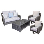 Signature Design by Ashley Elite Park P518P1 4-piece Outdoor Seating Set | American Furniture of Slidell