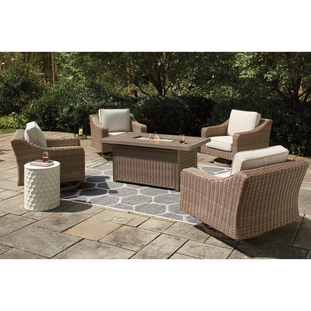  Signature Design by Ashley Beachcroft P791P17 5-piece Outdoor Seating Set IMAGE 1