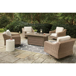  Signature Design by Ashley Beachcroft P791P17 5-piece Outdoor Seating Set IMAGE 3