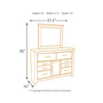 Signature Design by Ashley Dolante B130B8 6 pc Queen Bedroom Set IMAGE 7
