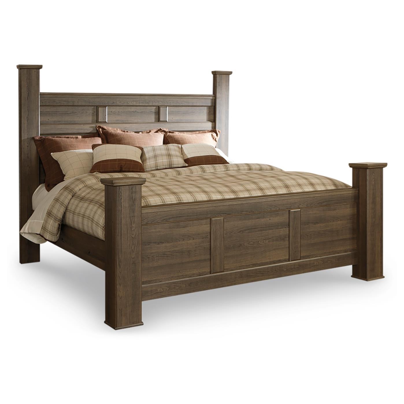 Signature Design by Ashley Juararo B251B32 7 pc California King Poster Bedroom Set IMAGE 2