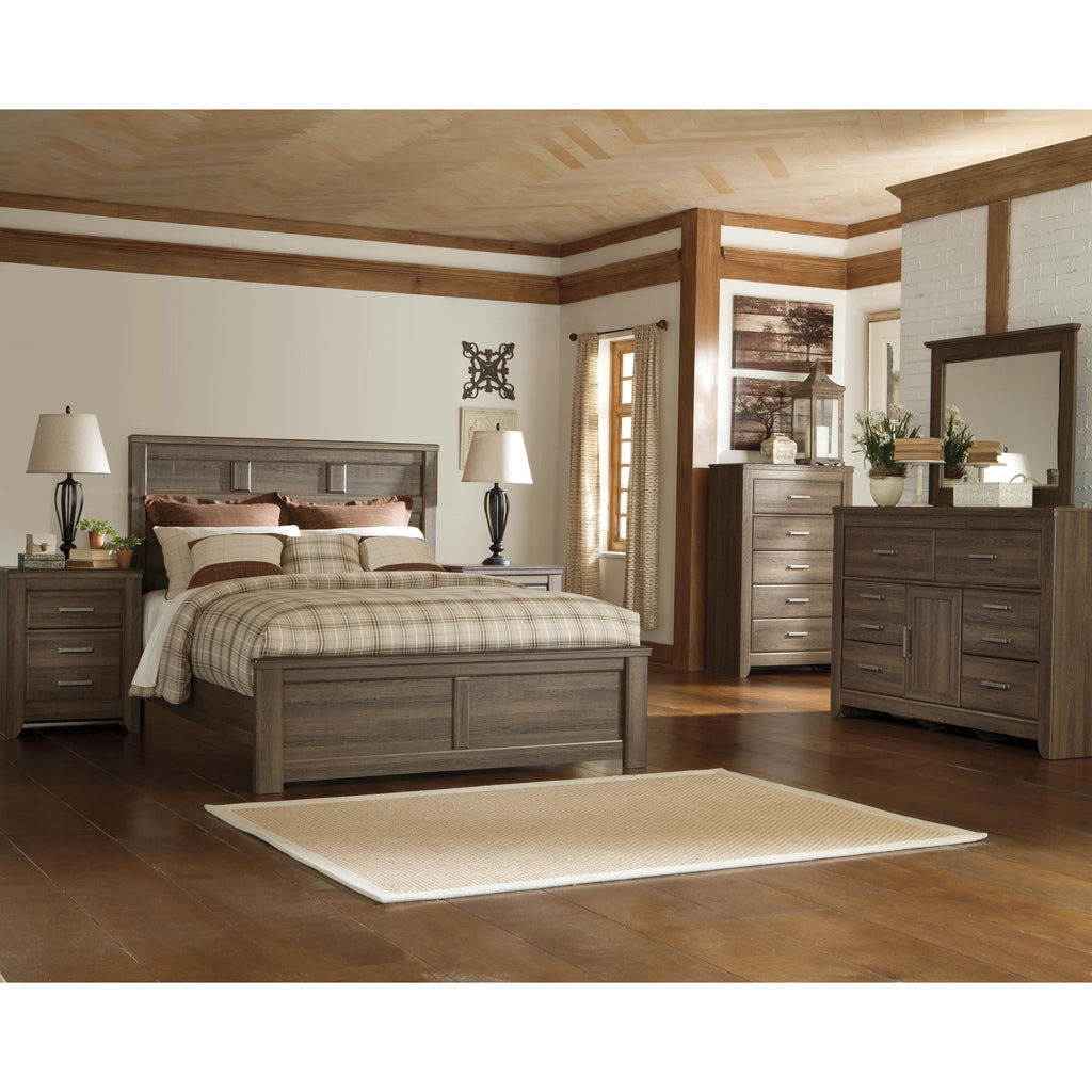 Signature Design by Ashley Juararo B251B40 7 pc California King Panel Bedroom Set IMAGE 1