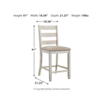 Signature Design by Ashley Skempton D394D8 7 pc Counter Height Dining Set IMAGE 12