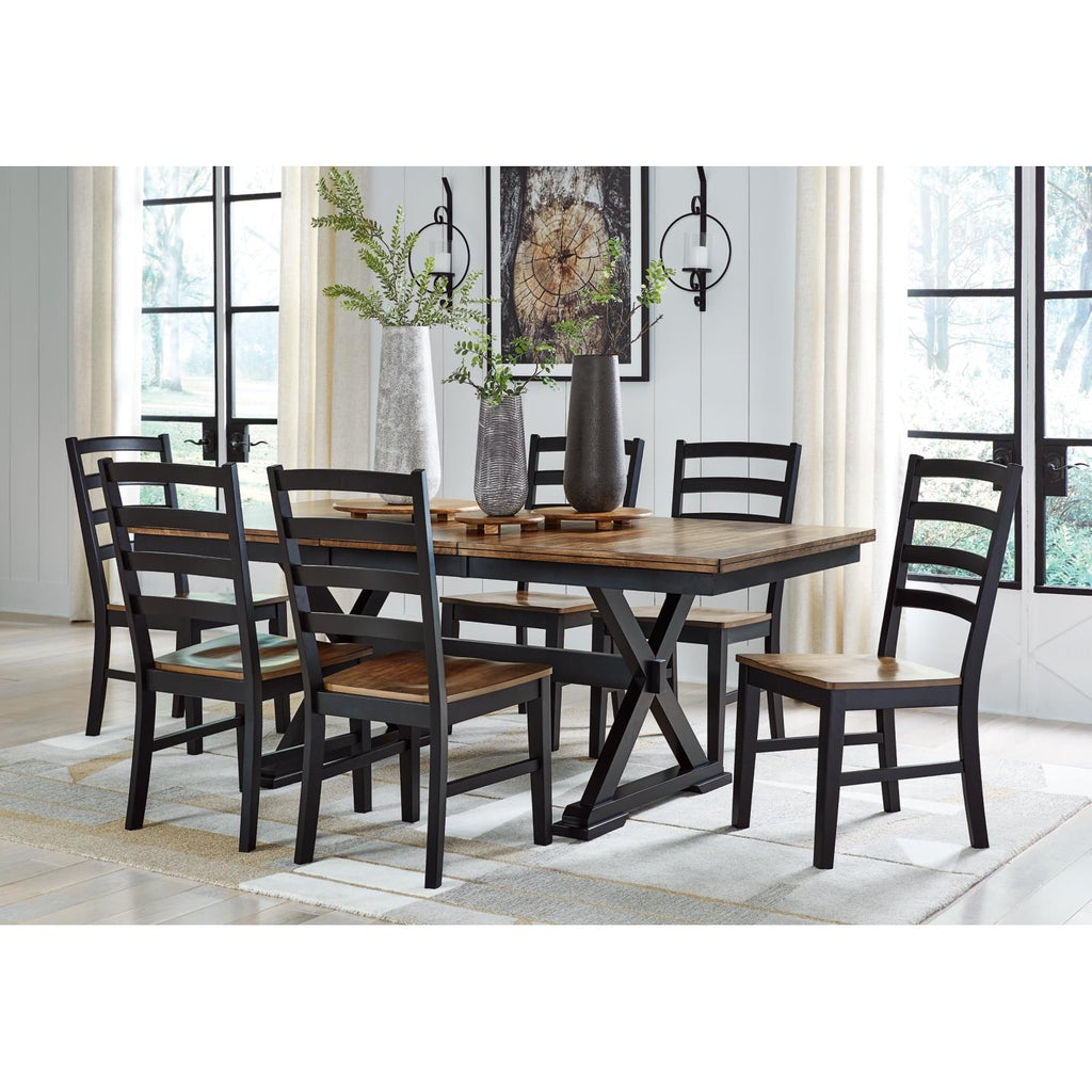 Signature Design by Ashley Wildenauer D634D4 7 pc Dining Set IMAGE 1