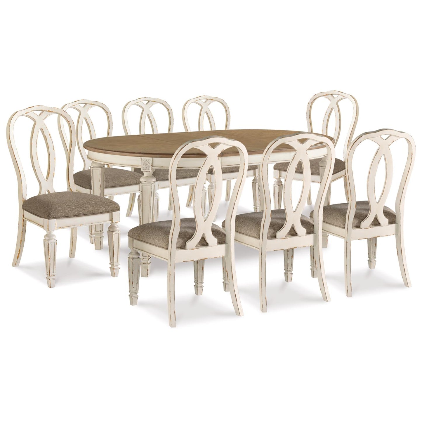 Signature Design by Ashley Realyn D743D15 9 pc Dining Set IMAGE 1