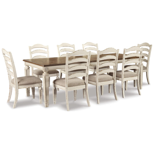 Signature Design by Ashley Realyn D743D5 9 pc Dining Set IMAGE 1