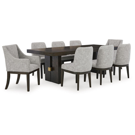Signature Design by Ashley Burkhaus D984D7 9 pc Dining Set | American Furniture of Slidell
