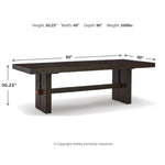 Signature Design by Ashley Burkhaus D984D7 9 pc Dining Set | American Furniture of Slidell