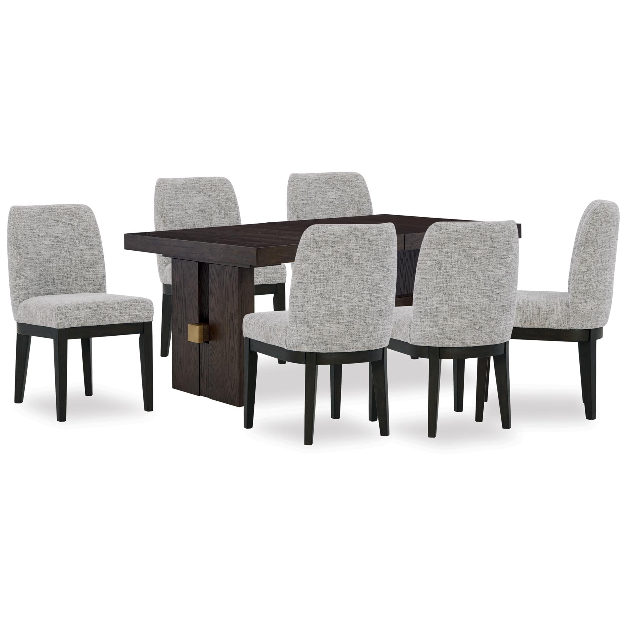 Signature Design by Ashley Burkhaus D984D8 7 pc Dining Set