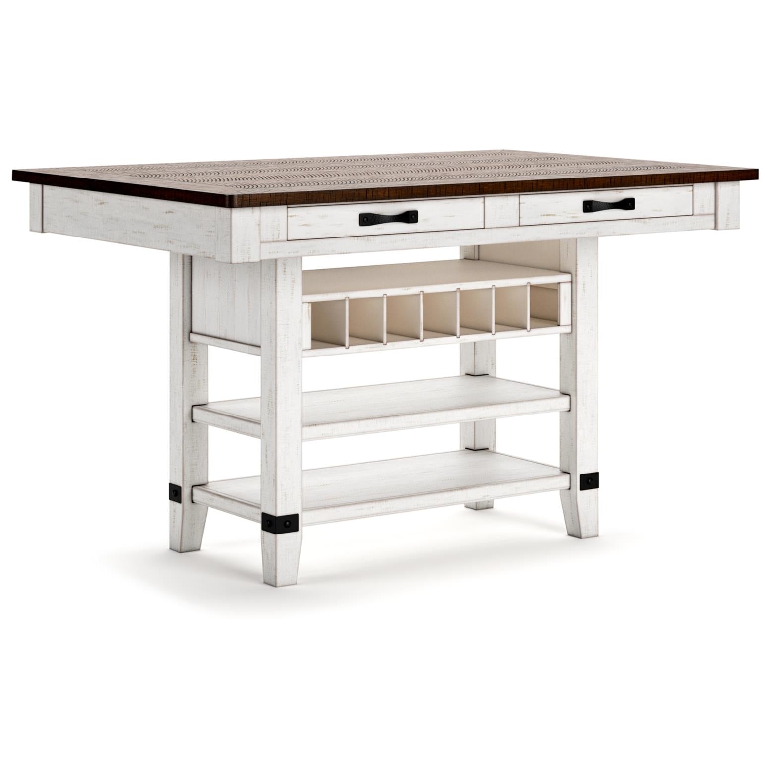 Signature Design by Ashley Valebeck D546D10 5 pc Counter Height Dining Set IMAGE 4